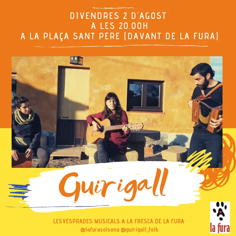 El Casal Popular La Fura organitza una nova vesprada musical a la fresca