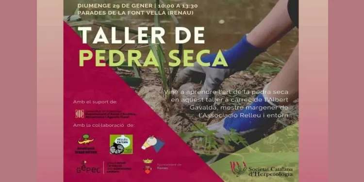 Renau acull un taller de pedra seca per contribuir a la protecció d'hàbitats naturals a les Parades de la Font Vella