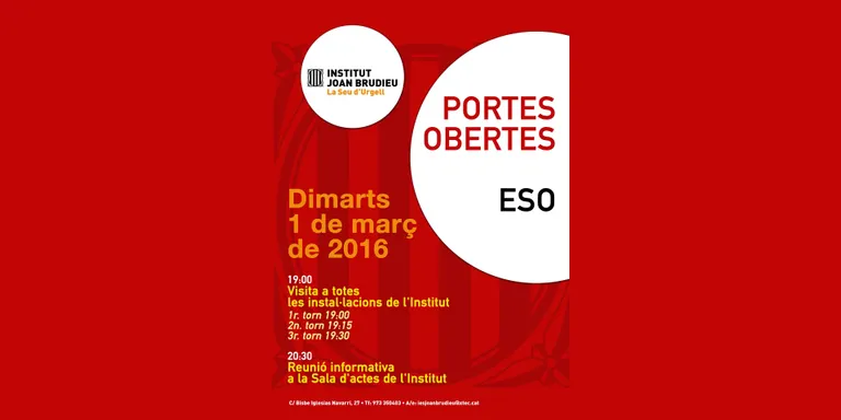 Jornada de portes obertes a l'Institut Joan Brudieu de la Seu
