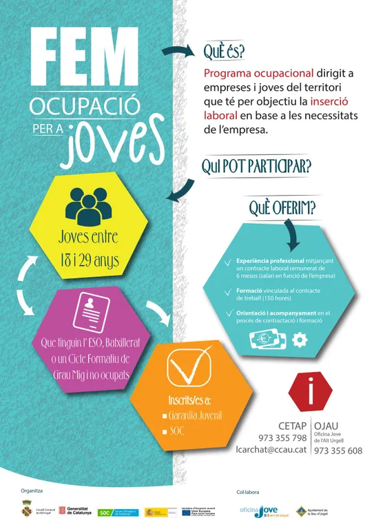 L’Alt Urgell emprèn el programa 'Fem Ocupació per a Joves'
