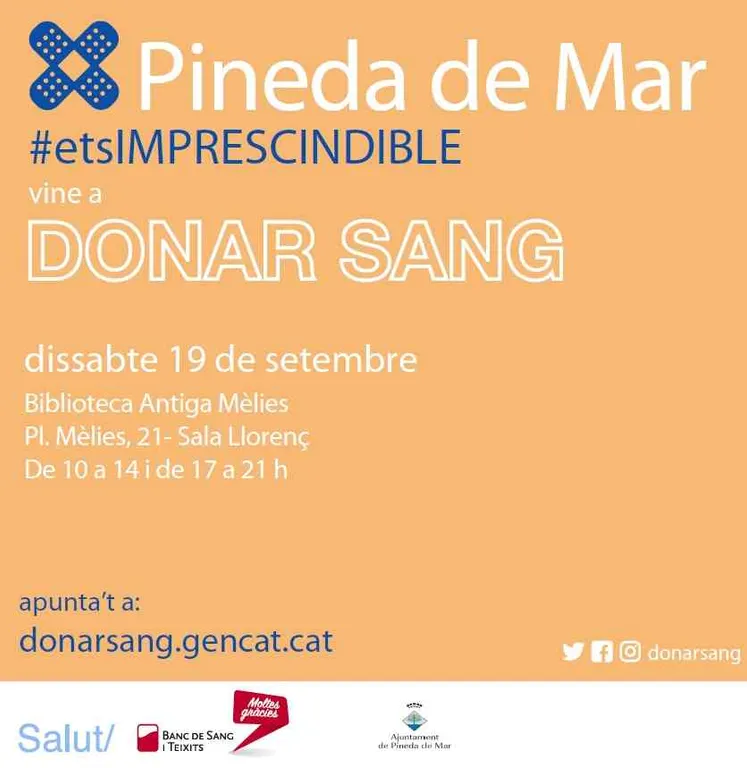Campanya de donació de sang a Pineda