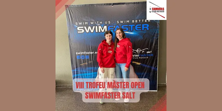 Les nedadores Clàudia Anglès i Beatriz Martínez es pengen vuit medalles al Trofeu Master Open Swimfaster de Salt