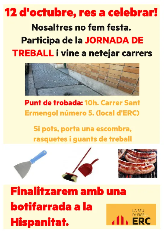 ERC la Seu organitza aquest dimecres una jornada de treball