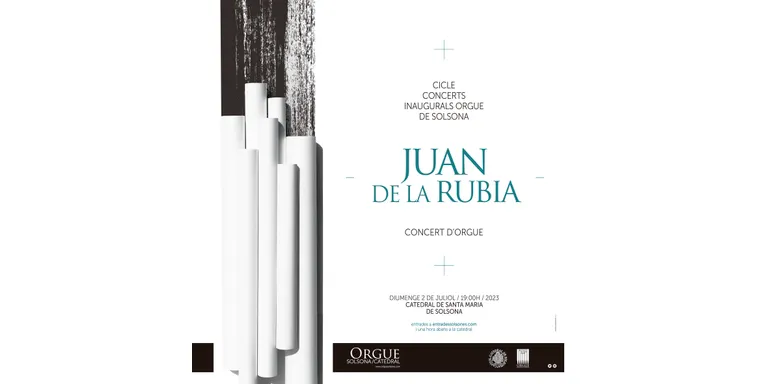 Juan de la Rubia donarà el tret de sortida al Cicle de concerts inaugurals de l'orgue de Solsona