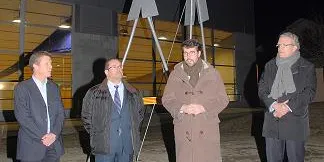 La Seu inaugura l'escultura commemorativa 'Ciutat del Bàsquet Català 2014'