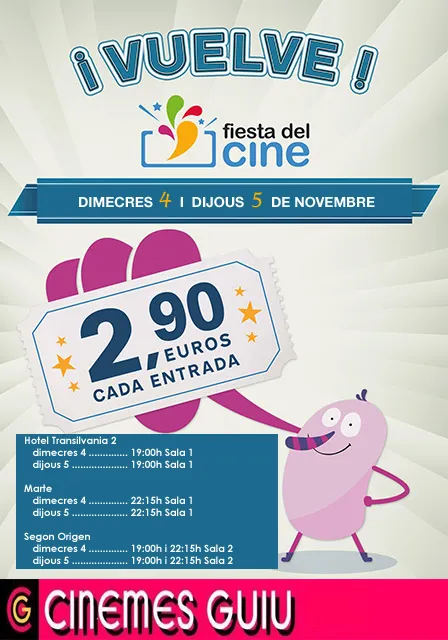Cinemes Guiu de la Seu se suma a la Festa del Cinema
