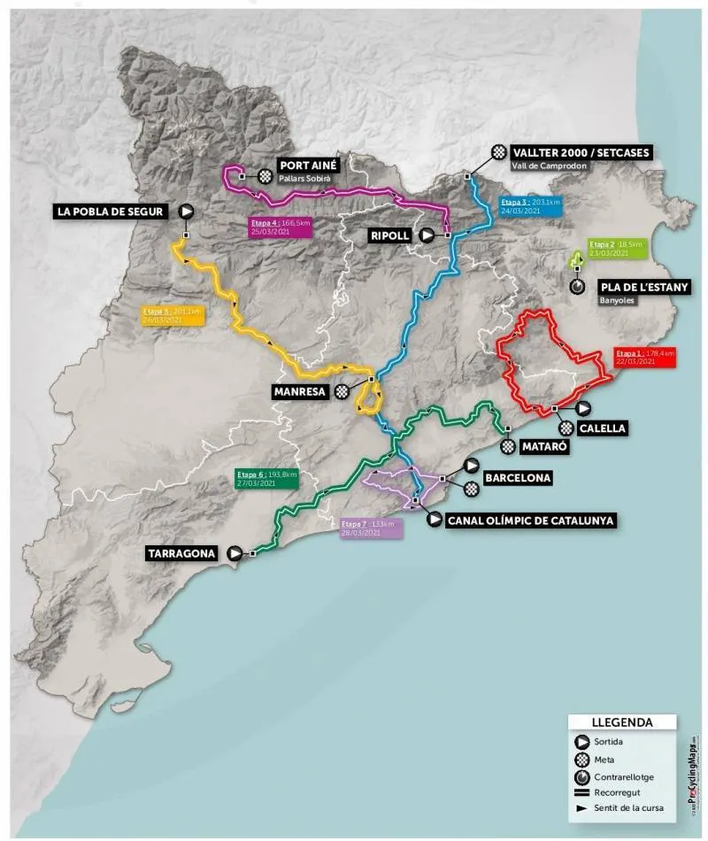 Afectacions al trànsit per la Volta Ciclista a Catalunya