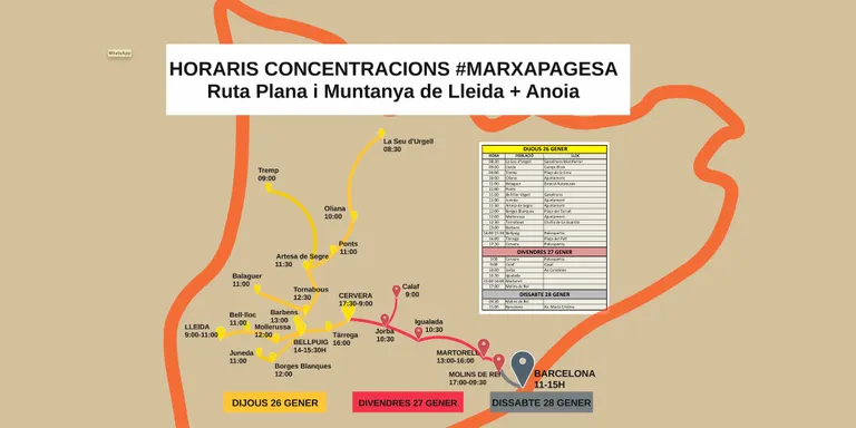 Compromís X La Seu dóna suport a la Marxa Pagesa