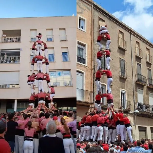 Les dues colles dels Xiquets de Valls roden la gamma alta de 8