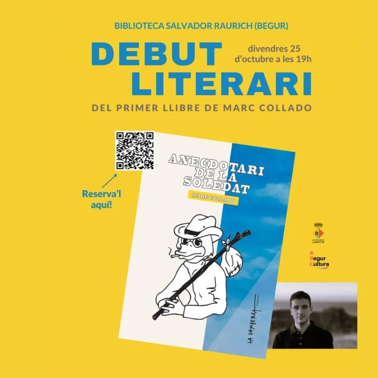 Presentació del llibre ‘Anecdotari de la soledat’, del begurenc Marc Collado