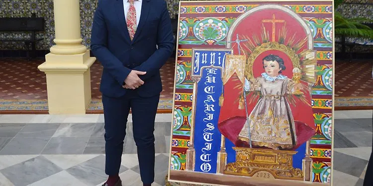 Jesús Medina desvela en COPE Utrera los detalles de su cartel del 'Junio eucarístico'