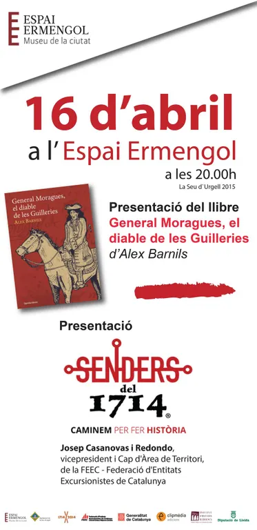 Presentació a l'Espai Ermengol del llibre 'General Moragues. El Diable de les Guilleries'