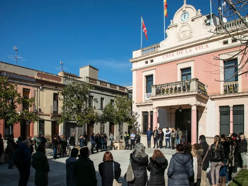 Concentració institucional contra les agressions sexuals