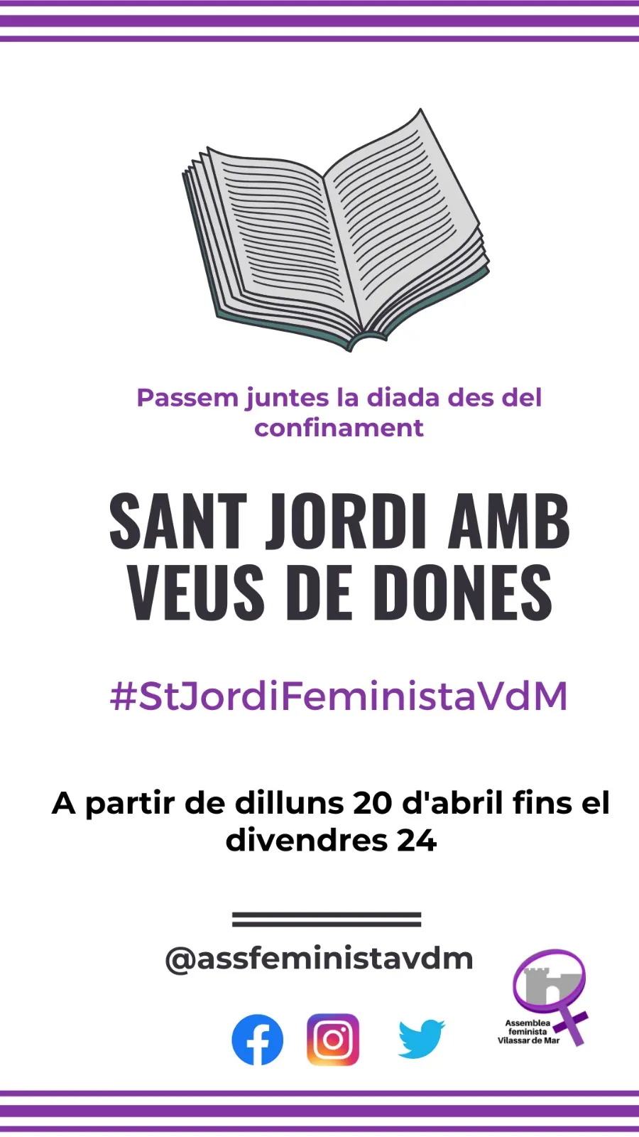 Assemblea Feminista celebra Sant Jordi amb un repte literari a Instagram