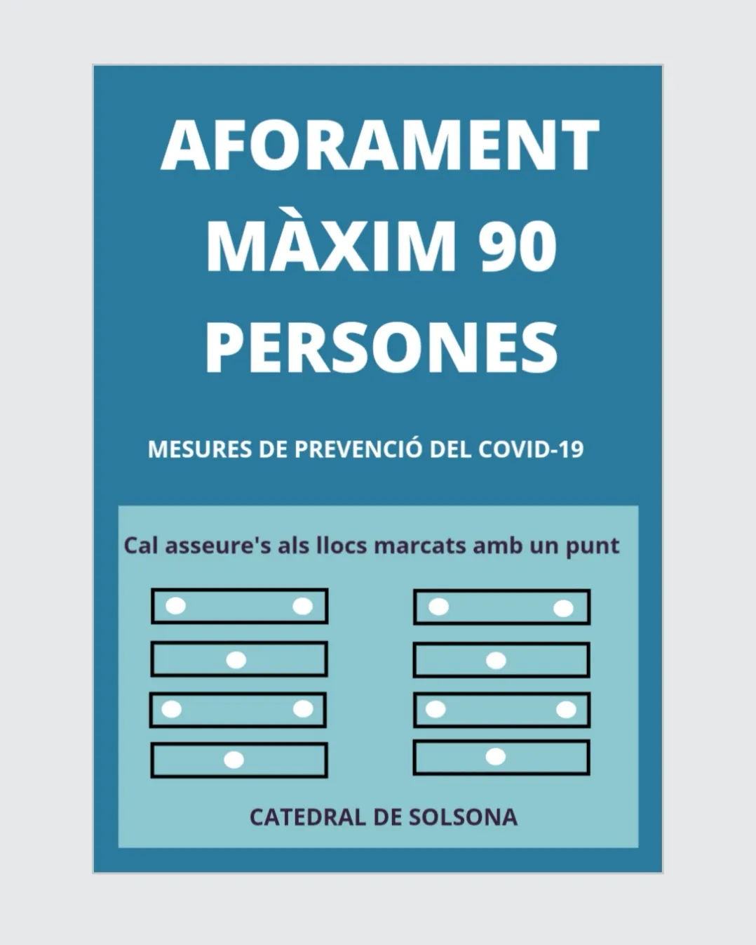El Bisbat limita l'aforament de la Catedral a 90 persones