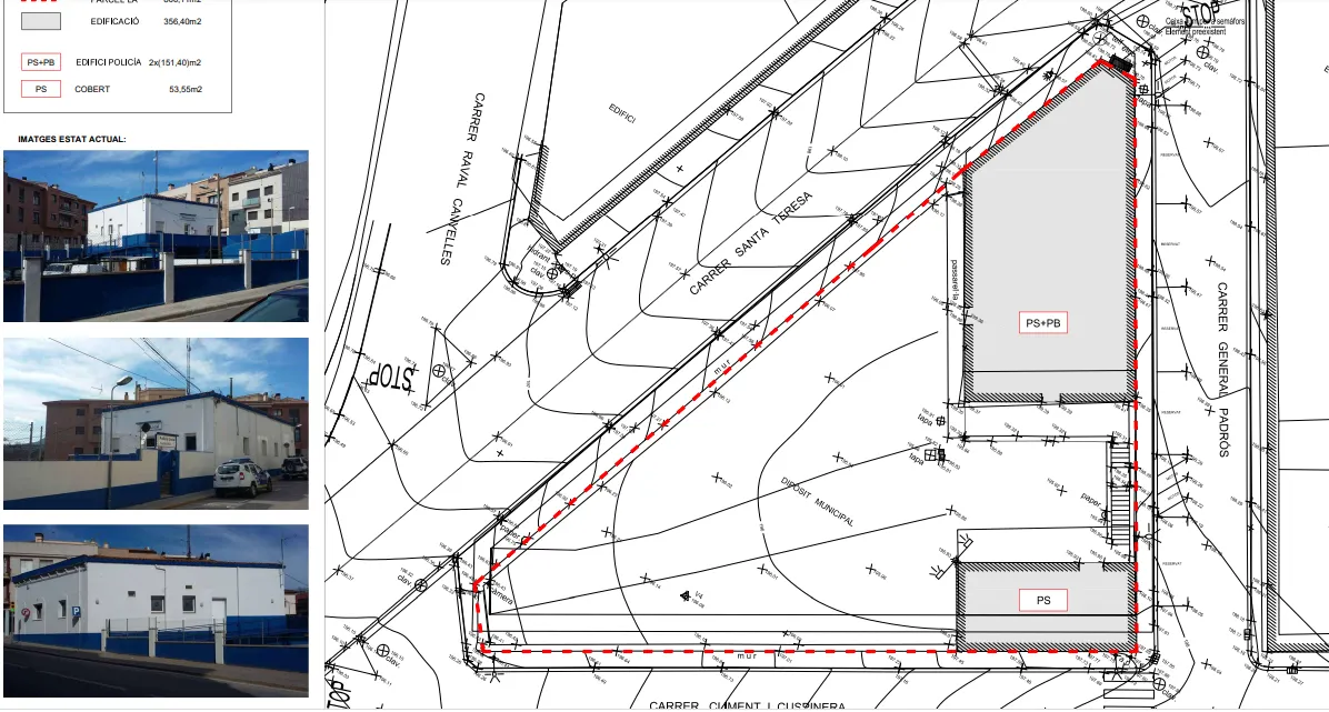 Aprovat inicialment el projecte del nou edifici de la Policia Local de Caldes, que s'edificarà en l'emplaçament de l'actual