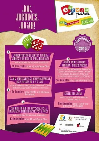 Els jocs centren el nou cicle de l'Escola de Pares