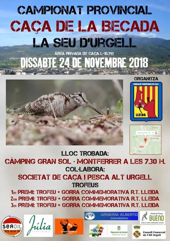 L'Alt Urgell acull el Campionat Provincial de Caça de Becada