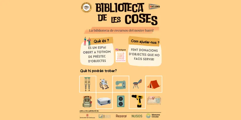 S'inaugura a l'Institut Euclides la Biblioteca de les Coses, un espai de recursos pel barri