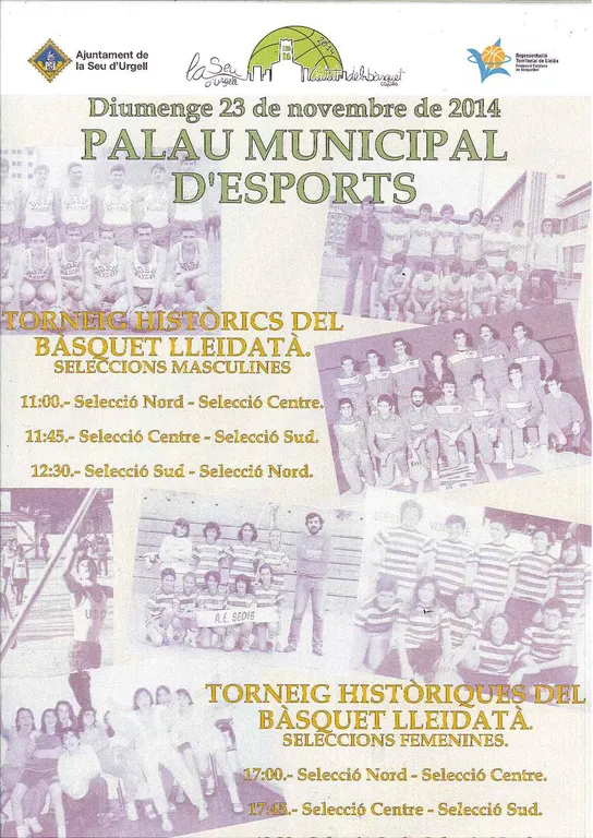 La Seu acull un torneig de jugadors històrics del bàsquet lleidatà