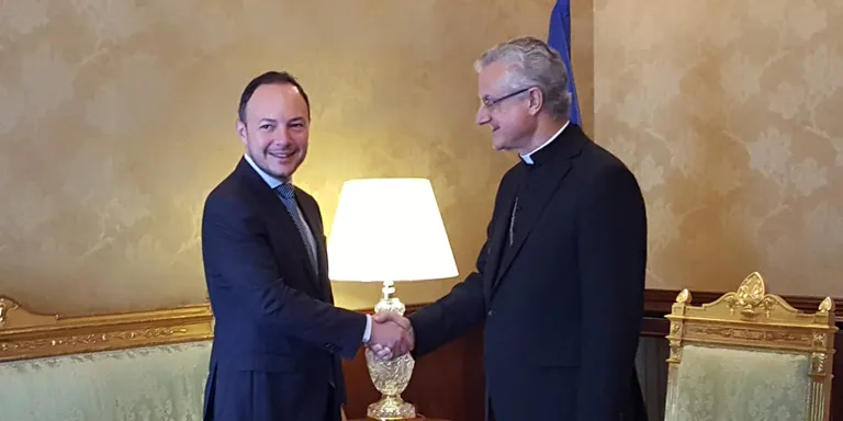Xavier Espot es reuneix amb Joan-Enric Vives a l'inici del nou mandat
