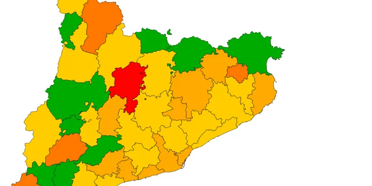 El Solsonès encapçala el rànquing de risc de rebrot a Catalunya, amb una velocitat de transmissió del 3,28%