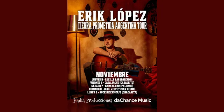 El cantant cambrilenc Erik López començarà una nova gira per Argentina i Mèxic aquest novembre