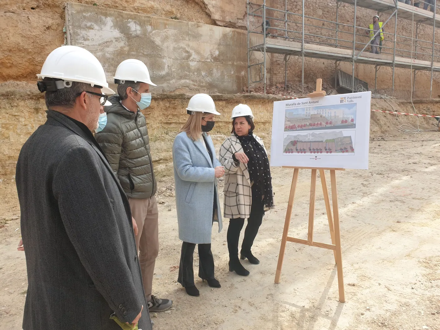 Inici de les obres de recuperació de la muralla de Sant Antoni