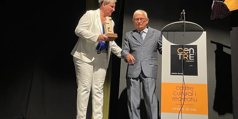 Ramon Plaja agraeix amb emoció i records el premi Centre Cultural i Recreatiu 2023