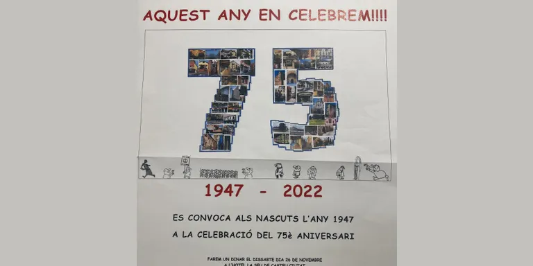 Dinar de germanor a la Seu d'Urgell per a nascuts l'any 1947