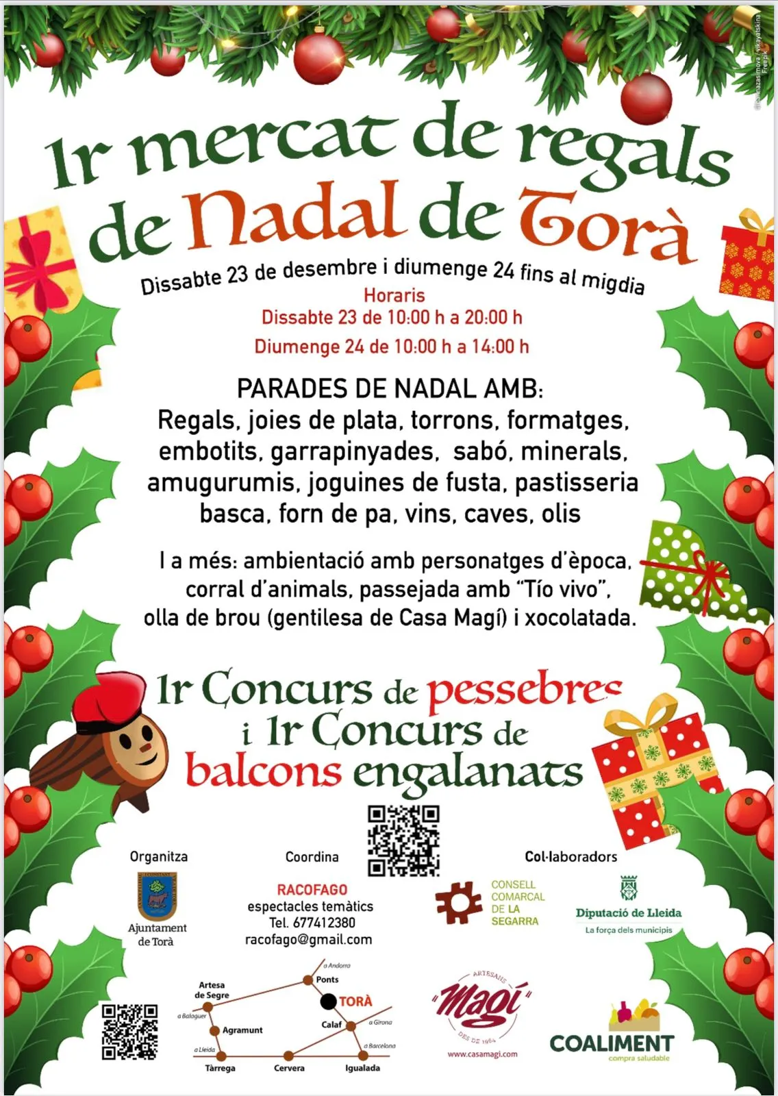 <strong>Torà celebrarà el primer Mercat de regals de Nadal els dies 23 i 24</strong>