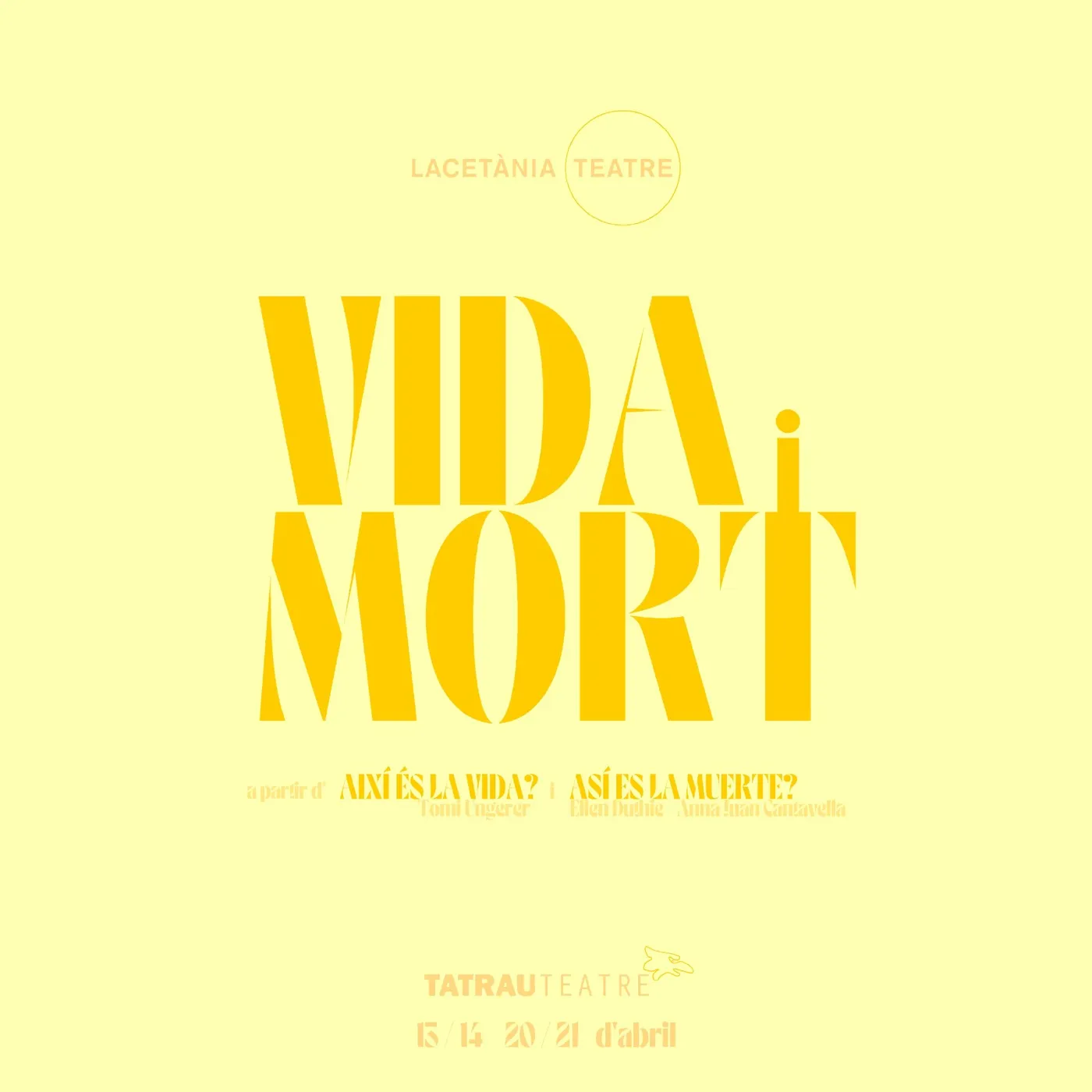 Lacetània Teatre parlarà de "Vida i mort" al Cicle Escenes