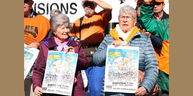 Marea Blanca i Marea Pensionista criden a manifestar-se el 7 d'abril per defensar la sanitat pública