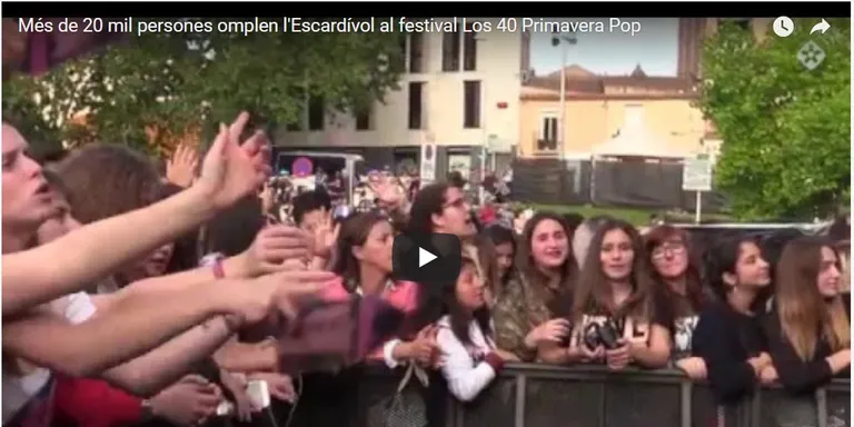 Més de 20 mil persones omplen l'Escardívol al festival Los 40 Primavera Pop