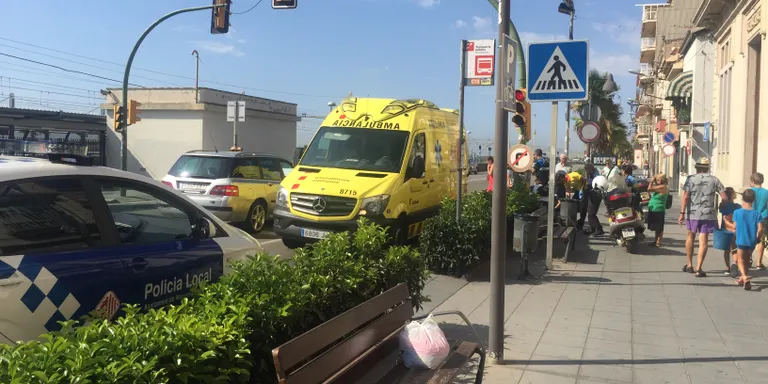 Atropellament a la N-II davant de l’estació