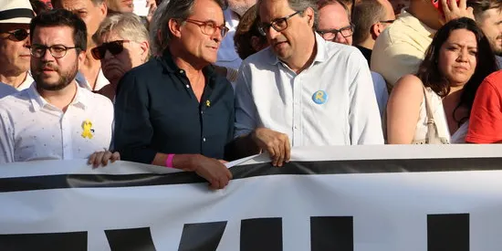 Pinedencs i pinedenques participen a la manifestació de dissabte a Barcelona