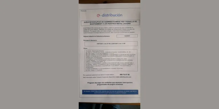 Denuncien problemes de subministrament elèctric a Peramola