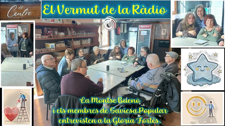 Segon “Vermut de la ràdio” de SAVIESA POPULAR, amb la Montse Bueno entrevistant a la Glòria Fortés.