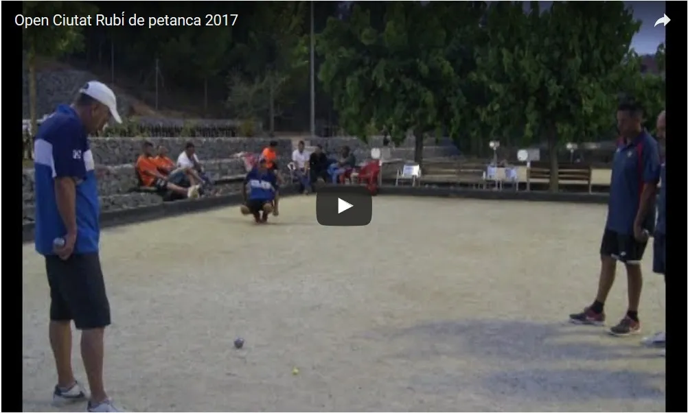 L'Open Ciutat de Rubí de petanca es queda a casa