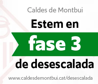 Caldes entra avui dijous a la tercera i última fase de la desescalada