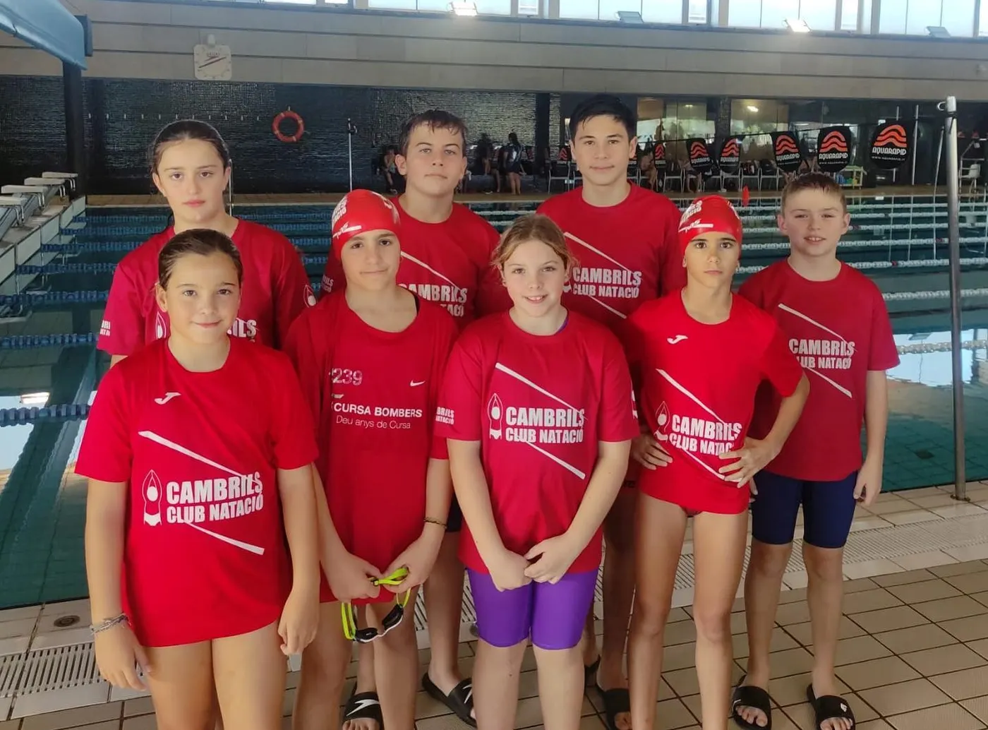 Els nedadors del Cambrils Club Natació participen a la 2a TarraSwim i la jornada de lliga infantil i aleví