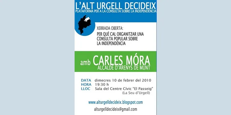 Xerrada a la Seu de l'alcalde d'Arenys de Munt, Carles Móra