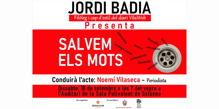 Òmnium Solsonès presenta a Solsona "Salvem els mots"