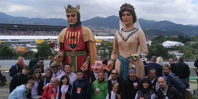 Els Gegants de Pineda, al Gran Premi de F1 del Circuit de Catalunya