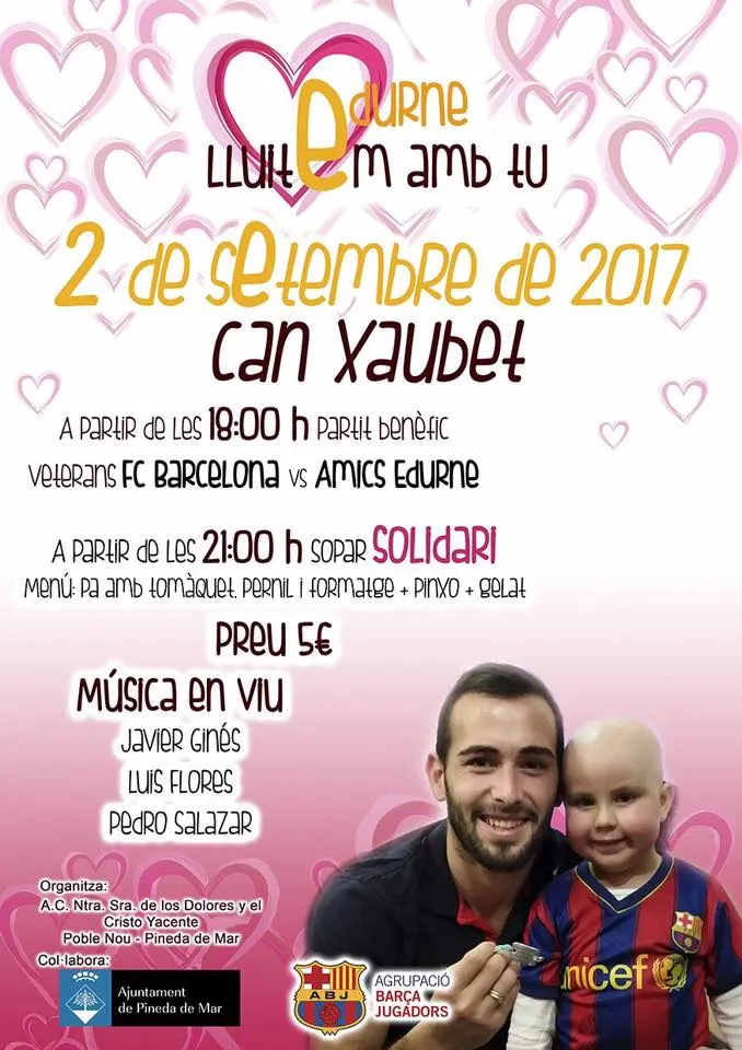 'Edurne, lluitem amb tu', aquest dissabte a Can Xaubet