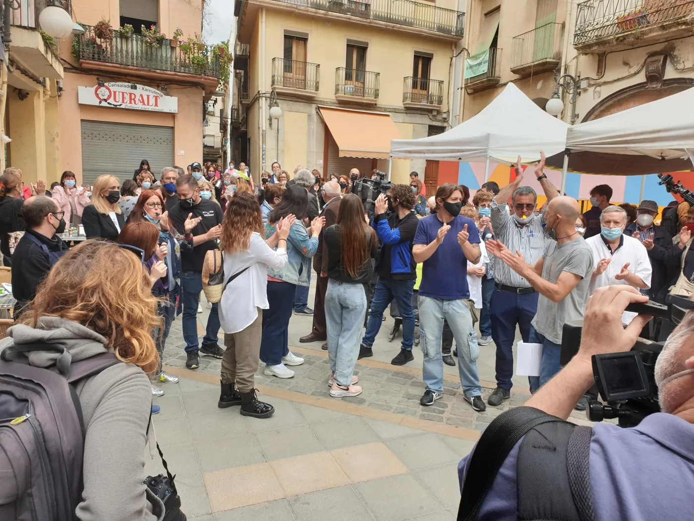 Comerciants i veïns del Barri Antic es concentren per denunciar els problemes d’inseguretat