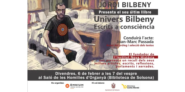 L'escriptor Jordi Bilbeny porta a Solsona el recull dels seus millors textos