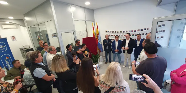 El PP inaugura l'oficina electoral del candidat Diego Sánchez, "tenim un bon projecte per Pineda"