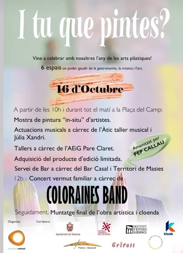L'Amisol celebra demà l'any de les arts plàstiques amb un matí d'activitats obert a tothom