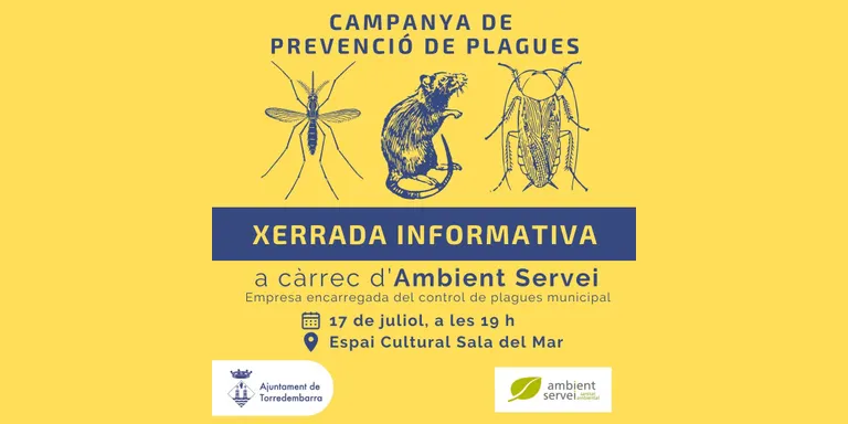 Aquest dimecres xerrada sobre el control de plagues a Torredembarra